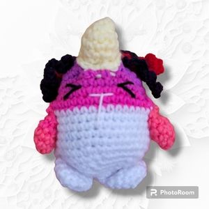 Unicorn amigurumi hamster